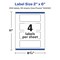 Avery Durable Waterproof Rectangle Labels with Sure Feed, 2" x 6"